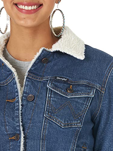 Wrangler Women's Denim Retro Sherpa Jacket