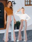 Women’s Vintage Print Flare Palazzo Pants
