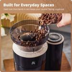 Onyx Black Burr Coffee Grinder with Scale
