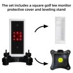 Golf Launch Monitor Leveling Stand with Shield