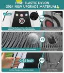 10x7FT Golf Net with Tri-Turf Mat for Practice