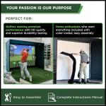 SIG12 Golf Simulator Enclosure with Impact Screen