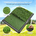 Indoor/Outdoor Golf Mat for Swing Practice and Chipping