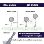 Adjustable Rubber Golf Tees for Indoor Practice