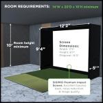 SIG12 Golf Simulator Enclosure with Impact Screen