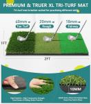 10x7FT Golf Net with Tri-Turf Mat for Practice