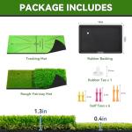 Indoor/Outdoor Golf Mat for Swing Practice and Chipping