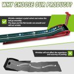 Kamitty Premium Indoor Golf Putting Mat with Return