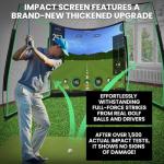 Portable Golf Simulator with Impact Screen and Net