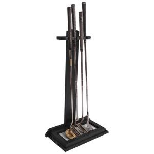 Wooden Golf Putter Stand for Simulators - 4 Putters