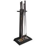 Wooden Golf Putter Stand for Simulators - 4 Putters