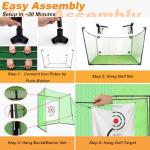 Galileo Heavy-Duty Golf Driving Cage Net