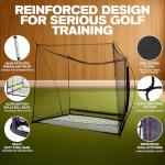 ZEALFEEL 10x8 FT Golf Simulator Cage and Screen