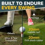 Amazique 5×4 Ultra-Thick Golf Hitting Mat