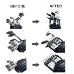Adjustable Golf Club Holder for 9 Clubs