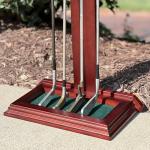 Wooden Golf Putter Stand for Simulators - 4 Putters