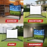 ZEALFEEL 10x8 FT Golf Simulator Cage and Screen