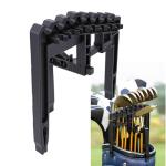Adjustable Golf Club Holder for 9 Clubs