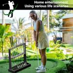 Wooden Golf Club Holder Stand and Organizer