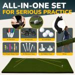 Amazique 5×4 Ultra-Thick Golf Hitting Mat
