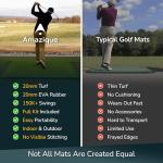Amazique 5×4 Ultra-Thick Golf Hitting Mat