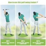MIKOSI Retractable Golf Swing Trainer and Grip Aid