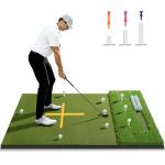 6x4FT Dual-Turf Golf Hitting Mat with Tray