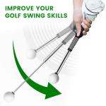 Retractable Golf Swing Trainer with Rhythm Click Sound