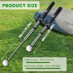 Retractable Golf Swing Trainer with Rhythm Click Sound