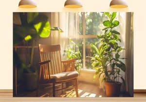 Indoor Golf Simulator Backdrop 5x3ft Fabric Design