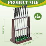 Lenwen Wooden Golf Club Rack for 13 Clubs