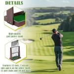 Lenwen Wooden Golf Club Rack for 13 Clubs