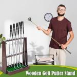 Lenwen Wooden Golf Club Rack for 13 Clubs