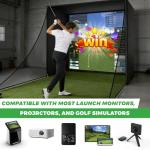 Sturdum Golf Simulator Enclosure Kit with HD Screen