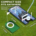 KINGTOP Golf Putting Mirror with Practice Cup