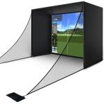 Sturdum Golf Simulator Enclosure Kit with HD Screen
