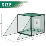 MR Golf 10x10x10ft Driving Cage with Ball Return