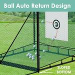 MR Golf 10x10x10ft Driving Cage with Ball Return