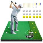 Dual Turf Golf Hitting Mat - 5x4FT Training