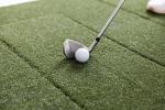 Beaver Tail Golf Simulator Mat with Realistic Hitting Strip