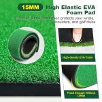 Dual Turf Golf Hitting Mat - 5x4FT Training