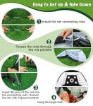 10x7ft Golf Practice Net with Hitting Mat