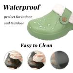 ChayChax Warm Fuzzy Memory Foam Clogs - Green