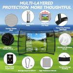 GYMMALL Golf Hitting Net with Simulator Screen