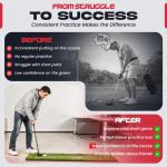 Indoor Putting Green Mat with Adjustable Putter and Balls