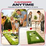 Indoor Putting Green Mat with Adjustable Putter and Balls