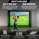 GoSports 12x9 ft Golf Simulator Net Set