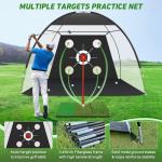 Zensouds 10x7FT Golf Net and Practice Mat