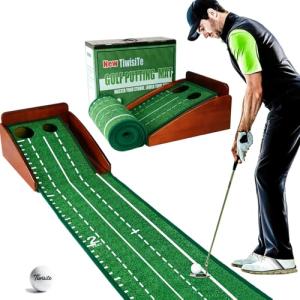 TiwisiTe Indoor Putting Green with Ball Return