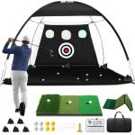 10x7ft Indoor/Outdoor Golf Hitting Net and Mat
